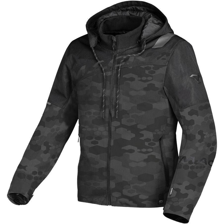 MACNA RACOON BLACK/CAMO TEXTILE HOODIE JACKET