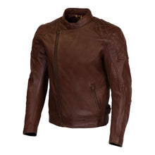 MERLIN CHESTER D3O BROWN HERITAGE LEATHER JACKET