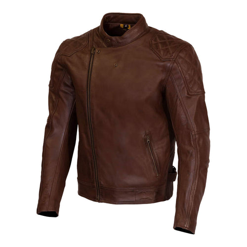 MERLIN CHESTER D3O BROWN HERITAGE LEATHER JACKET