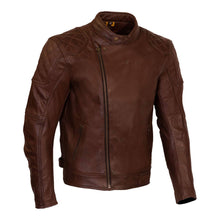 MERLIN CHESTER D3O BROWN HERITAGE LEATHER JACKET