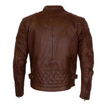MERLIN CHESTER D3O BROWN HERITAGE LEATHER JACKET