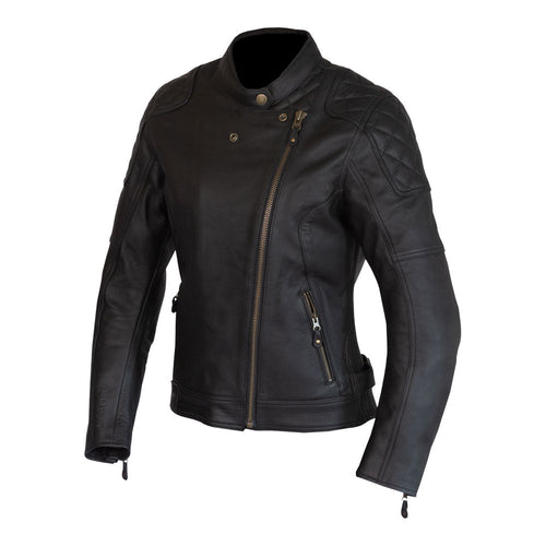 MERLIN BRISTOL D3O BLACK HERITAGE WOMENS LEATHER JACKET