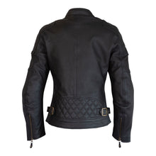 MERLIN BRISTOL D3O BLACK HERITAGE WOMENS LEATHER JACKET