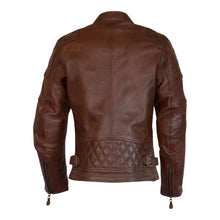 MERLIN BRISTOL D3O BROWN HERITAGE WOMENS LEATHER JACKET