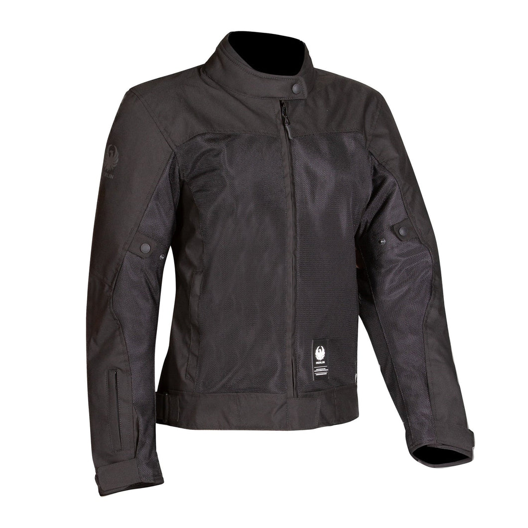 MERLIN PROSPECT AIR MESH BLACK WOMENS TEXTILE JACKET