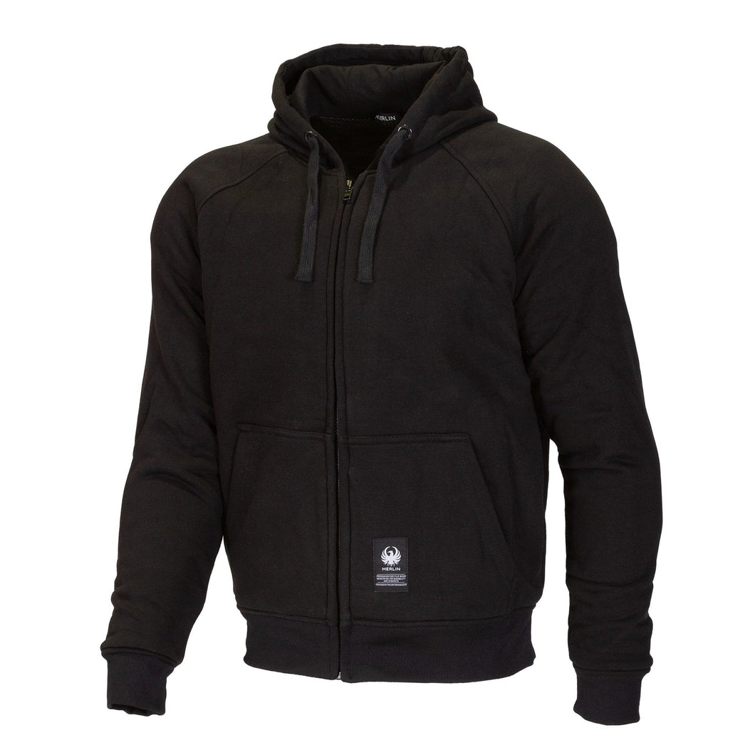 MERLIN HAMLIN 2 BLACK TEXTILE HOODIE JACKET