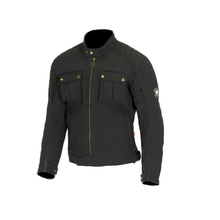 MERLIN COPLOW LAMINATED D3O BLACK TEXTILE JACKET