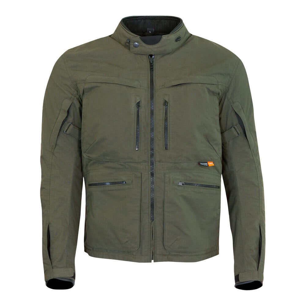 MERLIN DRIFTER D3O GREEN EXPLORER WAX COTTON JACKET