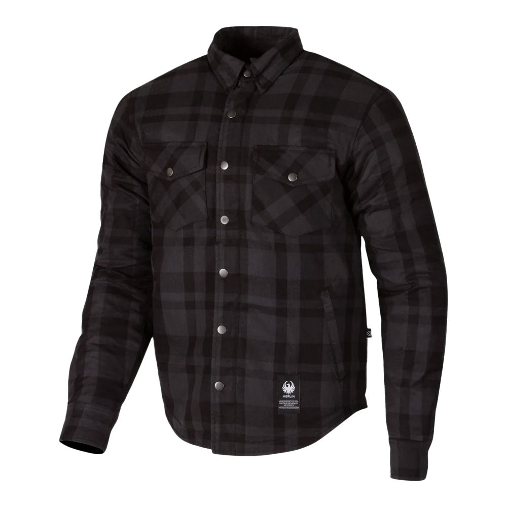 MERLIN AXE HYDRO WATERPROOF GREY LEISURE MOTO TEXTILE RIDING SHIRT