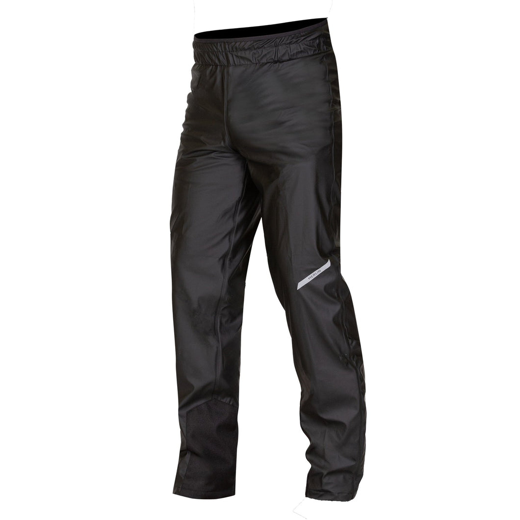 MERLIN HYDROSHIELD LAMINATED BLACK RAIN PANTS