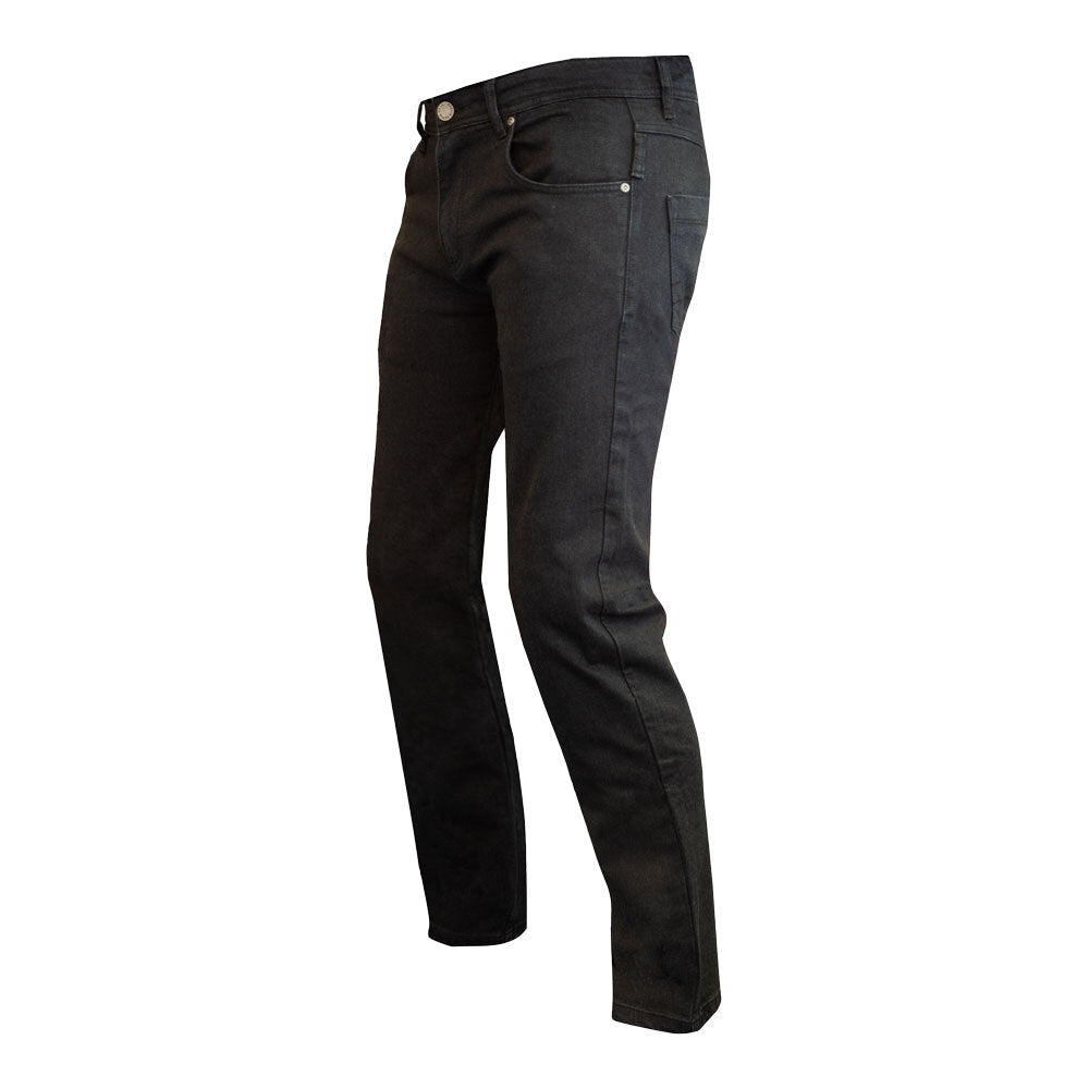 MERLIN DUNFORD D3O BLACK LEISURE MOTO SINGLE LAYER DENIM JEANS