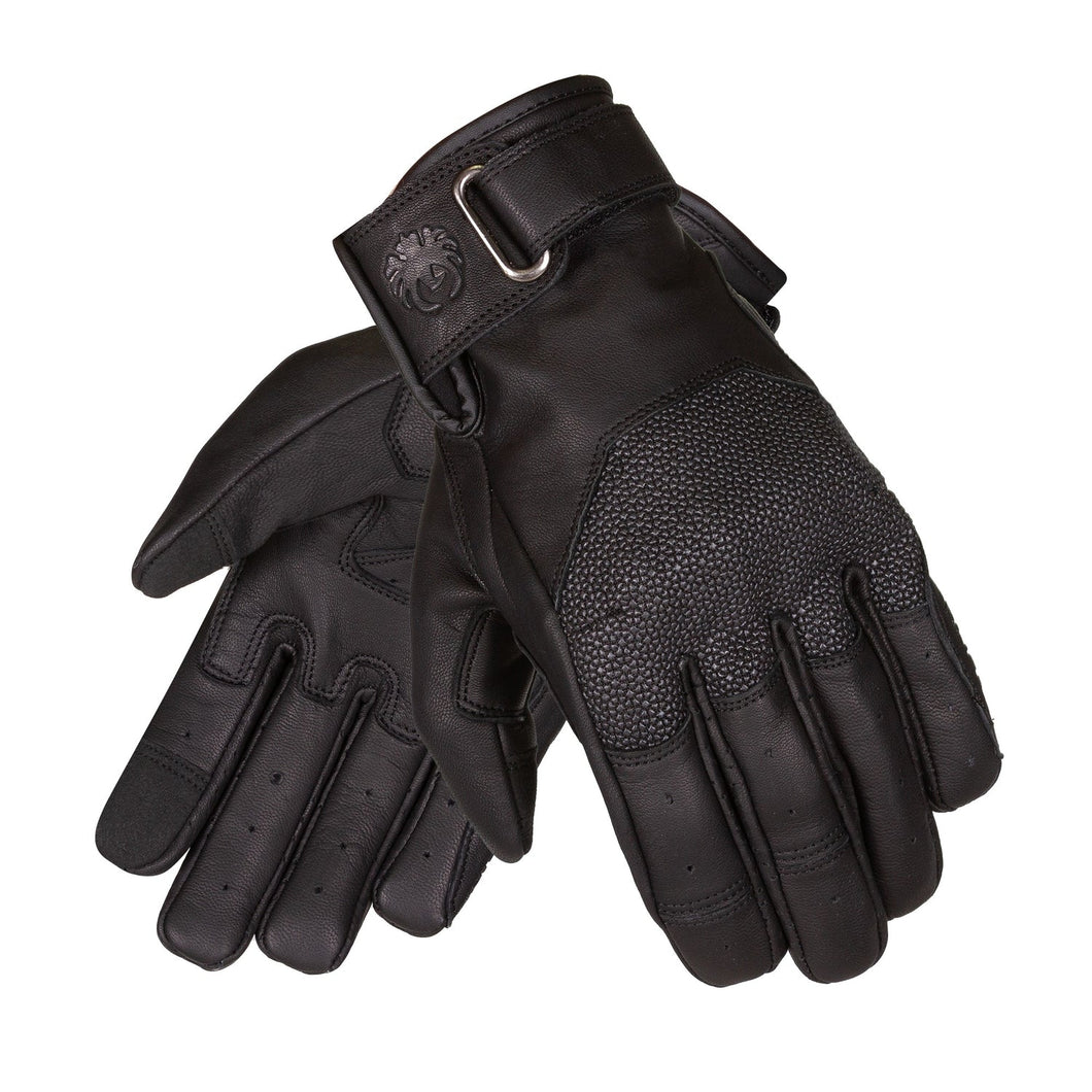 MERLIN VALOR D3O BLACK LEATHER GLOVES