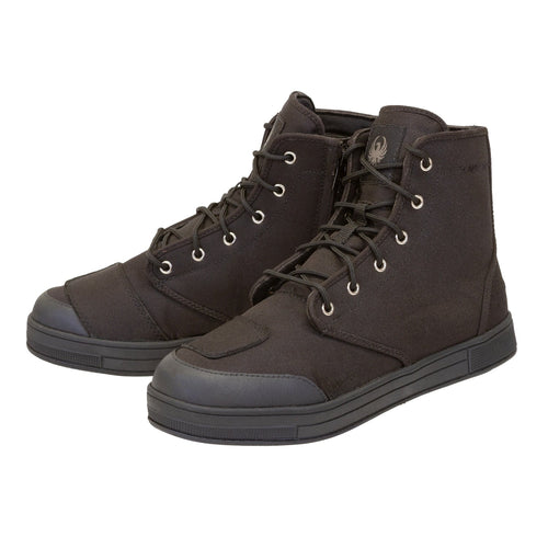 MERLIN KNOTS CANVAS D3O BLACK BOOTS