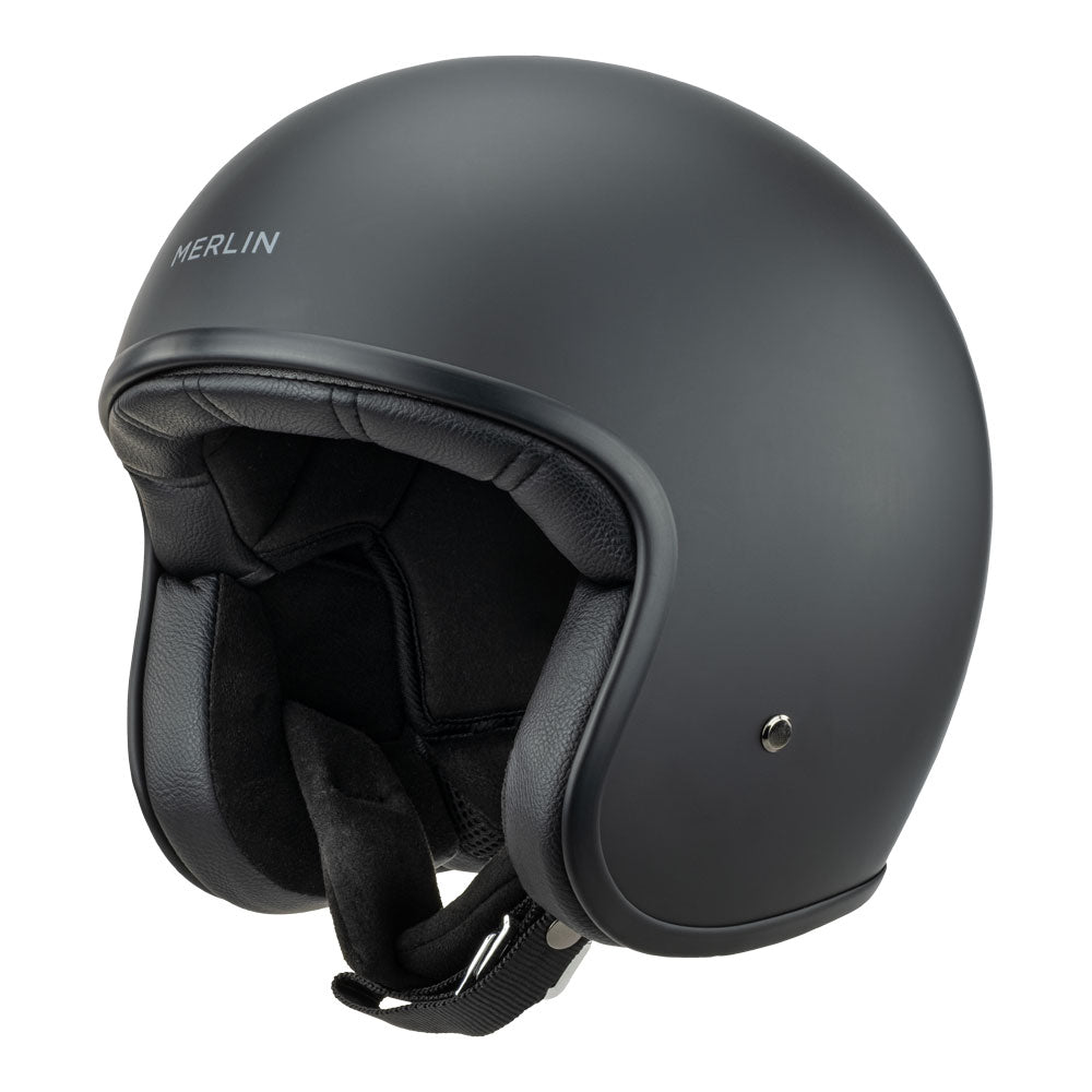 MERLIN BLACKBIRD MATT BLACK HELMET