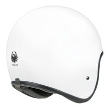 MERLIN BLACKBIRD GLOSS WHITE HELMET