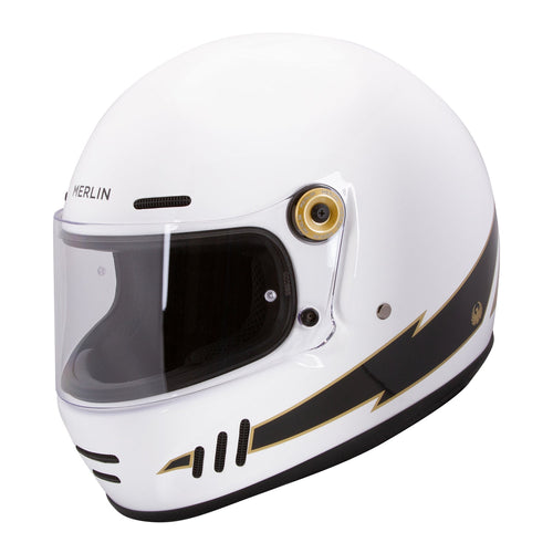 MERLIN REVIVAL FLASH OPTIC WHITE HELMET