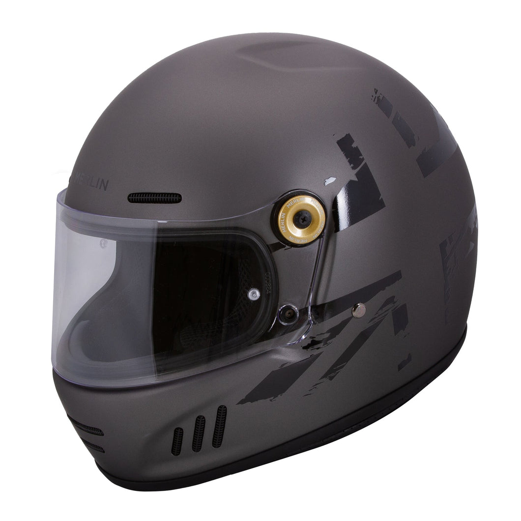 MERLIN REVIVAL UNION GREY HELMET