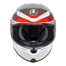AGV K6 S SMU FISION WHITE/RED/LIGHT GREY HELMET