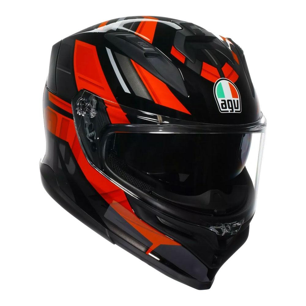 AGV K7 TAURAX BLACK/RED HELMET