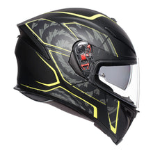 AGV K5 S TORNADO MATT BLACK/YELLOW FLURO HELMET