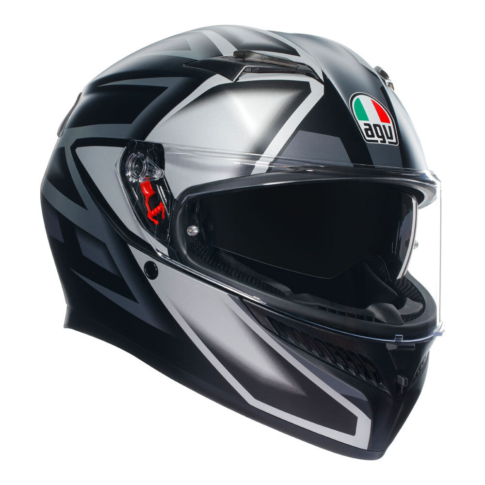 AGV K3 COMPOUND MATT BLACK/GREY HELMET