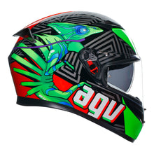AGV K3 KAMALEON BLACK/RED/GREEN HELMET