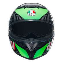 AGV K3 KAMALEON BLACK/RED/GREEN HELMET