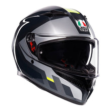 AGV K3 SHADE GREY/FLURO YELLOW HELMET