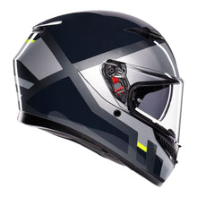 AGV K3 SHADE GREY/FLURO YELLOW HELMET