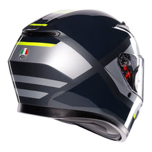 AGV K3 SHADE GREY/FLURO YELLOW HELMET