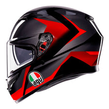 AGV K3 STRIGA MATT BLACK/GREY/RED HELMET