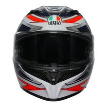 AGV K3 SPACE WHITE/FLURO RED HELMET