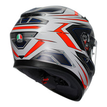 AGV K3 SPACE WHITE/FLURO RED HELMET