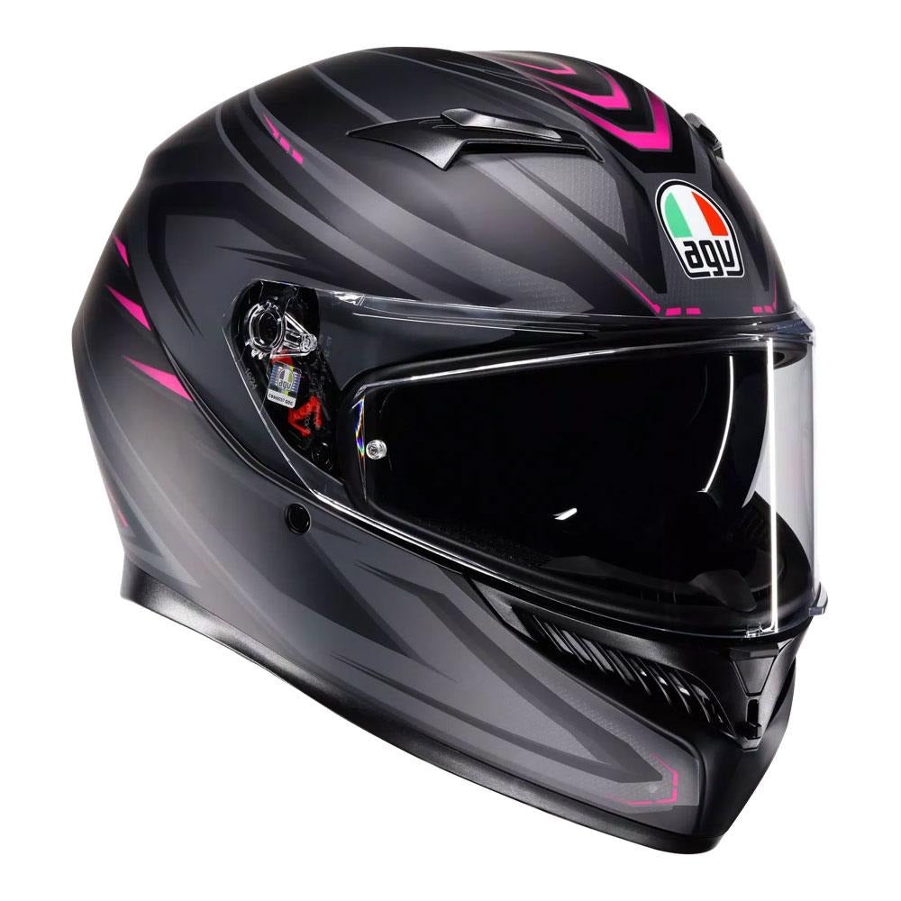 AGV K3 SYTH MATT BLACK/PINK HELMET