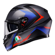 AGV K3 STRIGA MATT BLACK/BLUE/RED HELMET