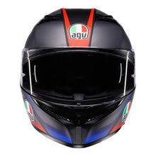 AGV K3 STRIGA MATT BLACK/BLUE/RED HELMET