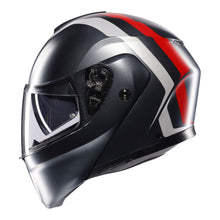 AGV STREETMODULAR RESIA MATT GREY/SILVER/RED HELMET