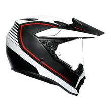 AGV AX9 PACIFIC ROAD MULTI MATT BLACK/WHITE/RED HELMET
