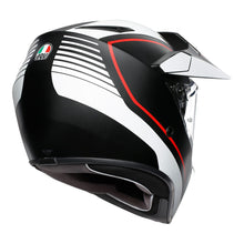 AGV AX9 PACIFIC ROAD MULTI MATT BLACK/WHITE/RED HELMET