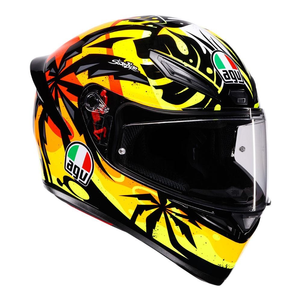 AGV K1 S TROPICRUSH GLOSS BLACK/ORANGE HELMET