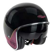NITRO X582 TRIBUTE BLACK/CANDY RED HELMET