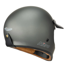 NITRO MX502 RETRO SATIN GRAPHITE HELMET