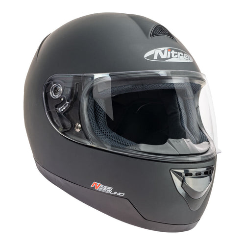 NITRO N802 SATIN BLACK HELMET