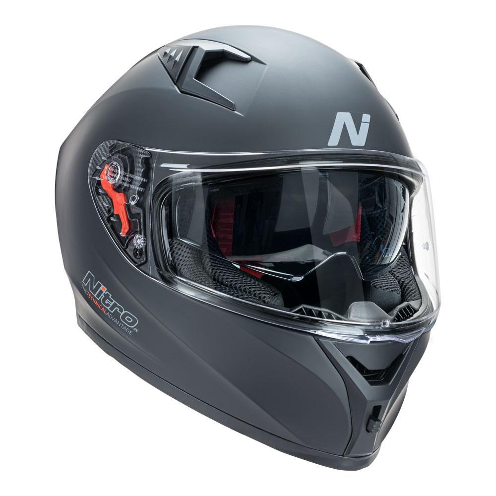 NITRO N501 MATTE BLACK HELMET