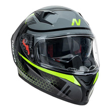 NITRO N501 BLACK/GREEN HELMET