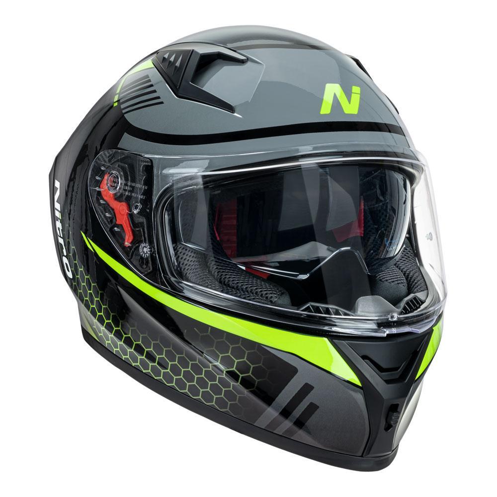 NITRO N501 BLACK/GREEN HELMET
