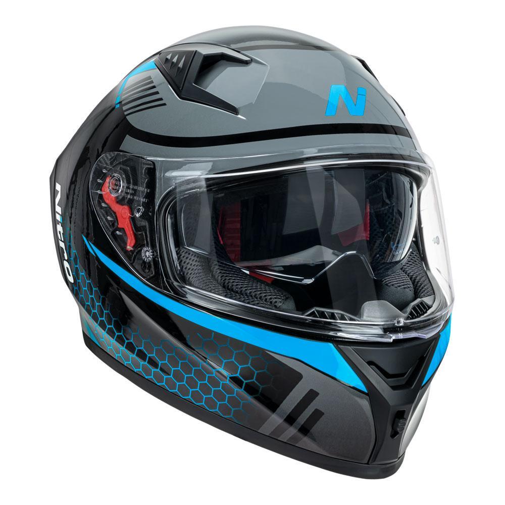 NITRO N501 BLACK/BLUE HELMET