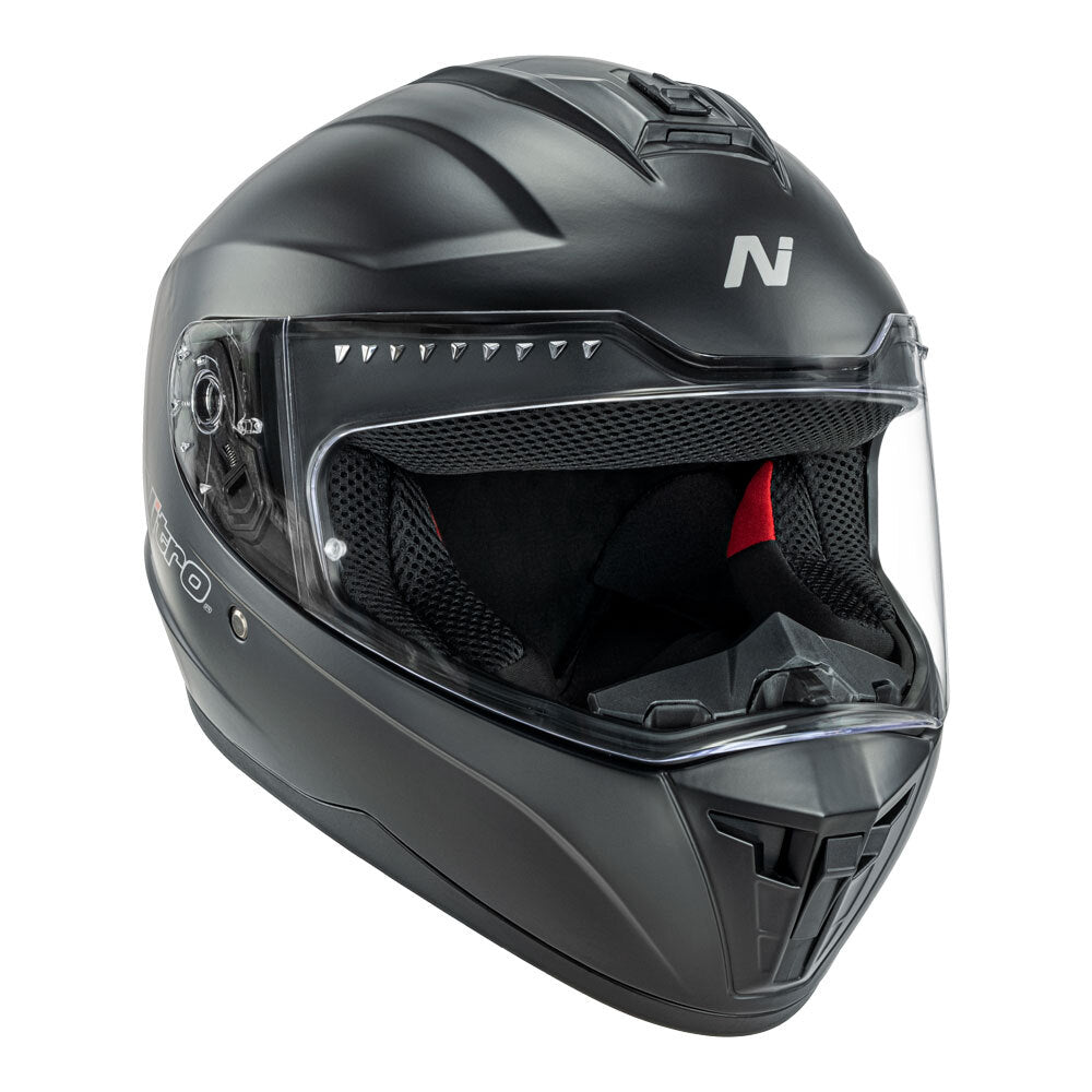 NITRO N700 SATIN BLACK HELMET