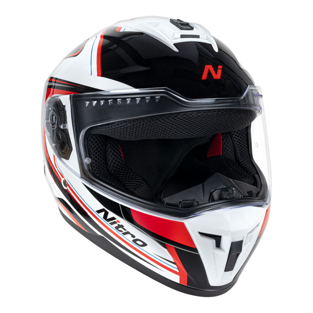 NITRO N700 RED/WHITE HELMET