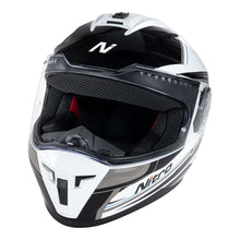NITRO N700 BLACK/WHITE/GUNMETAL HELMET